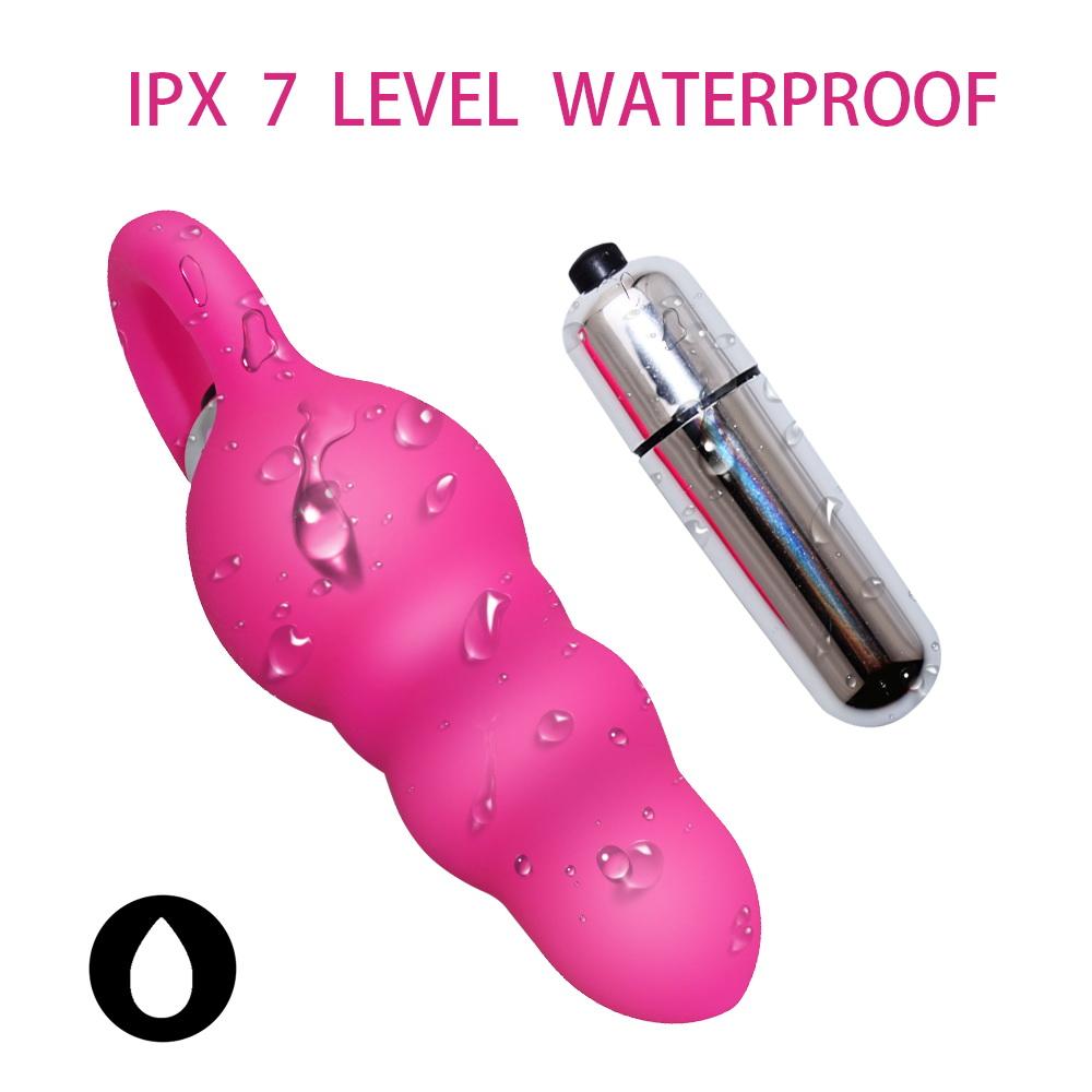 Sex Anal Bead Plug Vibrator Silicone