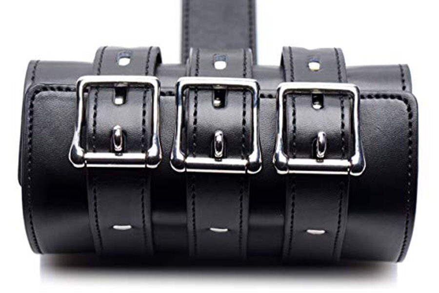 Leather Bondage Handcuffs