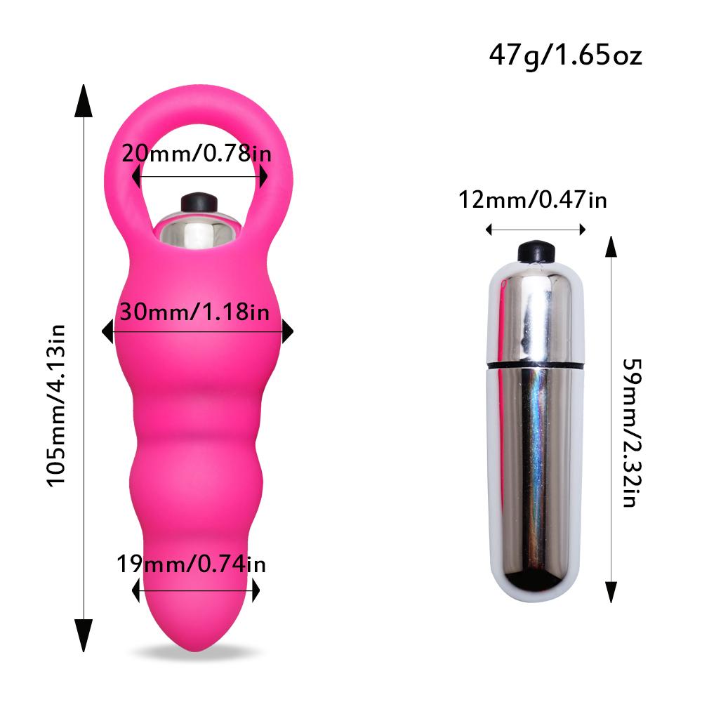 Sex Anal Bead Plug Vibrator Silicone