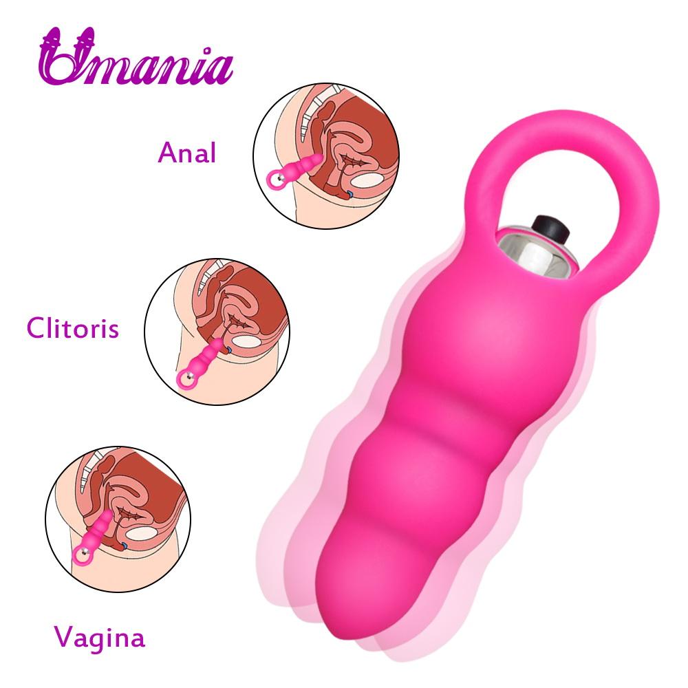 Sex Anal Bead Plug Vibrator Silicone
