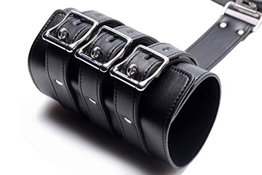 Leather Bondage Handcuffs